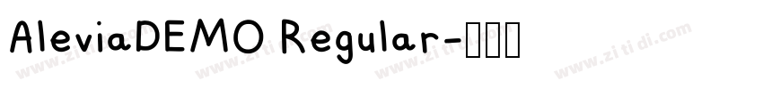 AleviaDEMO Regular字体转换
